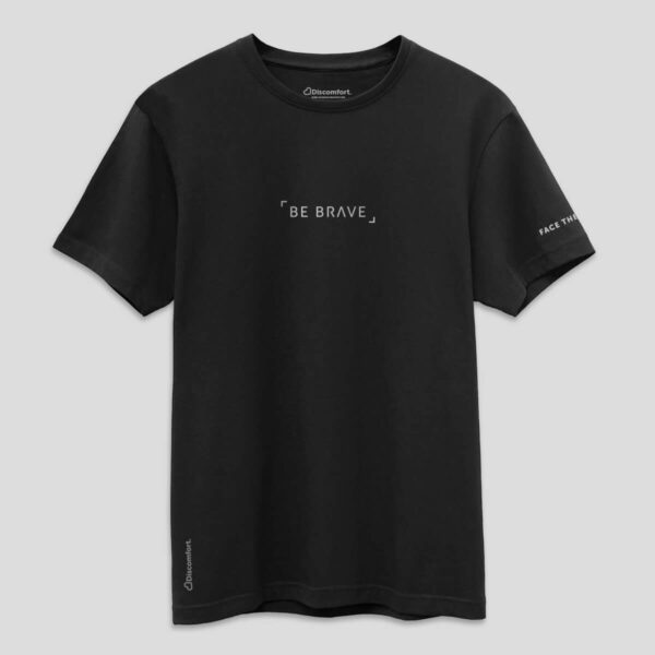 Be Brave Organic Cotton Tshirt Black