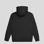 Organic Cotton Hooded Sweatshirts Black Love Discomfort Back