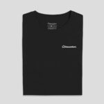 Love Discomfort Follow Your Dreams Organic Cotton Tshirt Black Folded